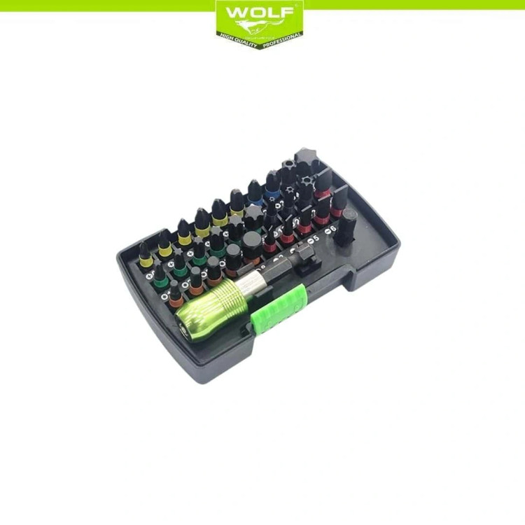 Wolf 32‑Piece Screwdriver Bit Set