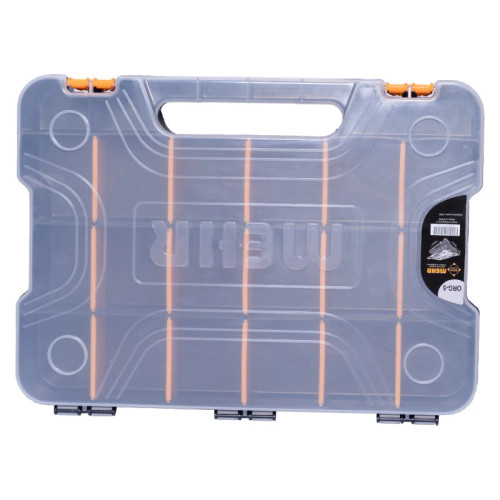 جعبه ابزار پلاستیکی MEHR مدل ORG‑5 با درب شفاف