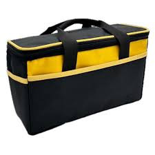Katizan tool bag black and yellow fabric design