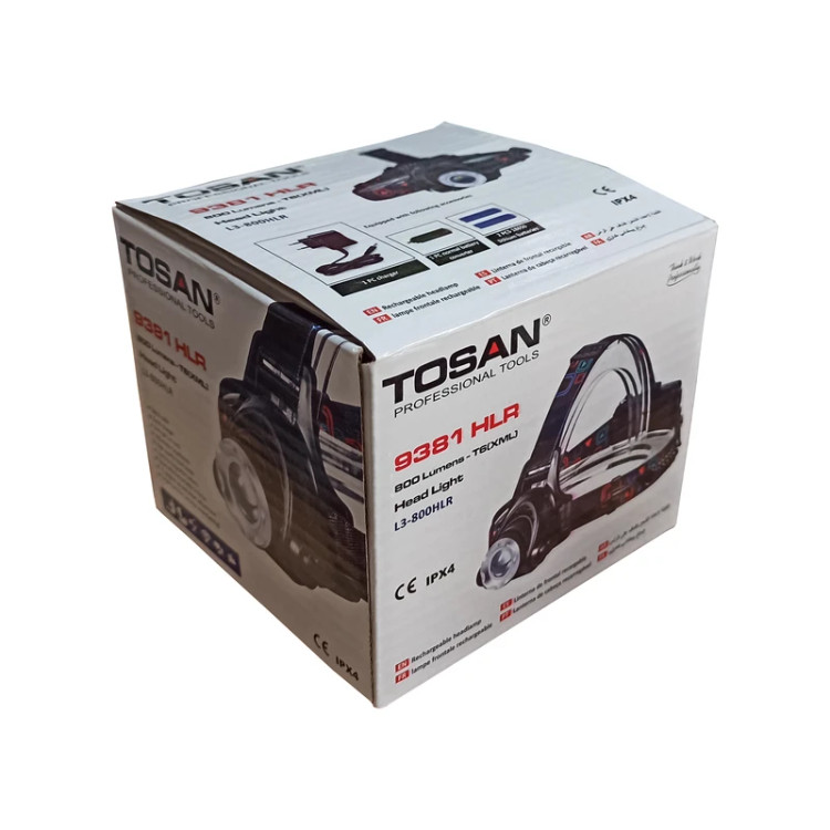 چراغ پیشانی حرفهای با نور قوی و بند قابل تنظیم