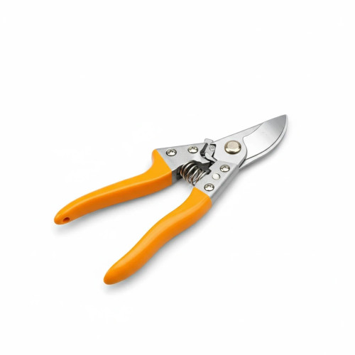 قیچی باغبانی اتومات موبینس با تیغه فولادی و دسته ضدلغزش نارنجی