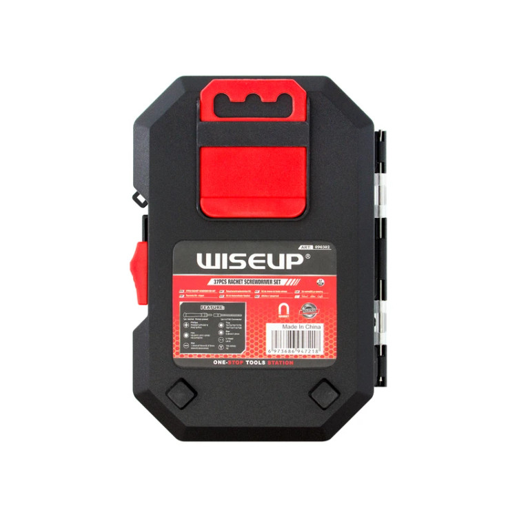 ست پیچگوشتی ۳۷ پارچه WiseUp مدل 90302، مناسب تعمیرات عمومی و الکترونیکی