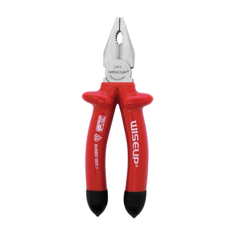 انبردست 8 اینچ عایق برق وایزآپ (Wiseup) مدل 010603 مخصوص برقکاری صنعتی