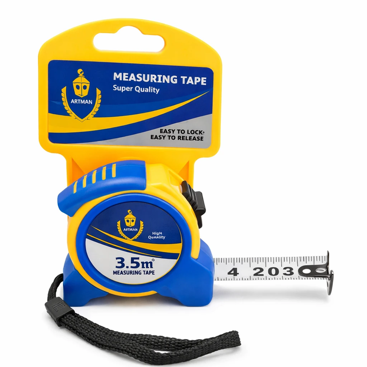 خرید متر ۳/۵ متری آرتمن دارای نوار فلزی چاپ دو رو برای مصارف خانگی و کارگاهی