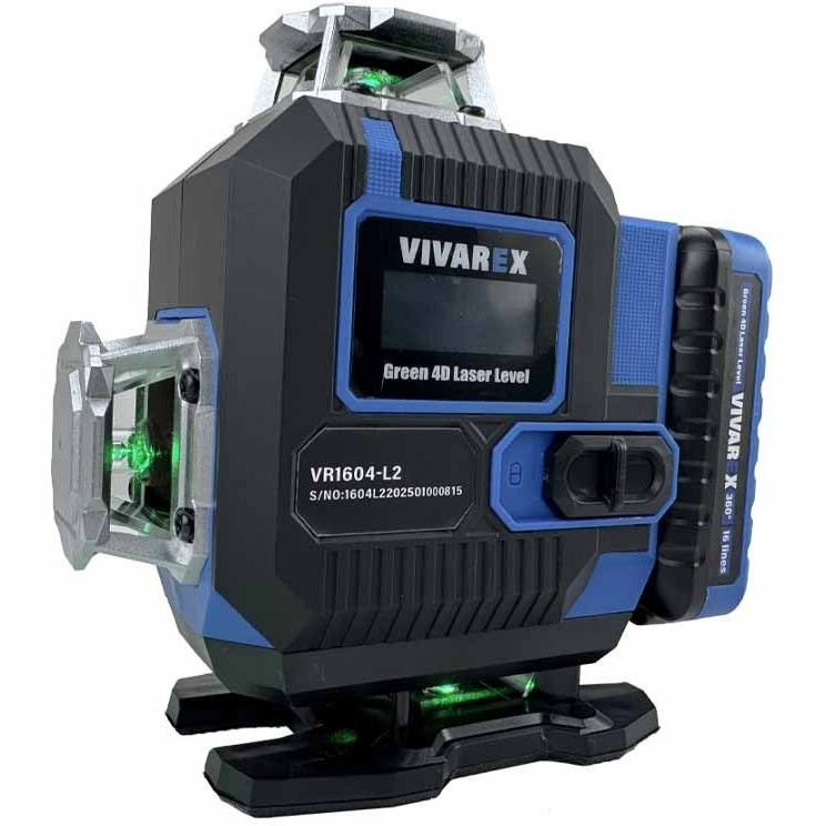 “تراز لیزری ۴ بعدی 16 خط 360 درجه نور سبز ویوارکس مدل VR1604-L2 به همراه کیف حمل و لوازم جانبی”