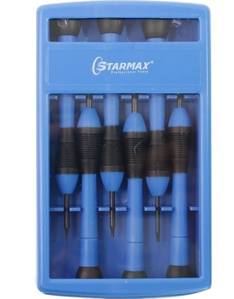 ست پیچ گوشتی 6 عددی موبایلی استارمکس مدل SHS-15S006MH داخل جعبه